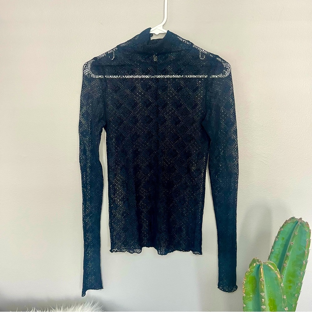 Intimately Free People Lace Long Sleeve Top